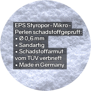 EPS Styropor Micro Kugeln Toxproof fuer XXL Kissen und Bodenkissen